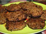 Biscuits moelleux à la banane, à l'avoine, à l'amande et au chocolat