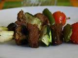 Petites brochettes de seitan