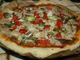 Pizza aux aubergines confites