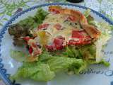 Quiche aux tomates et oignons