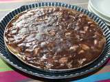 Tarte poires chocolat et caramel végé