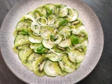 Carpaccio concombre kiwi d’Alain Passard