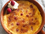 Crème brûlée aux framboises