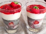 Graines de chia aux fraises