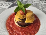 Polenta et aubergines