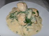 Poulet sauce blanche