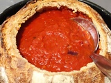 Soupe à la tomate en croûte