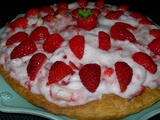 Tarte aux fraises légère