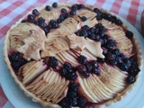 Tarte aux pommes myrtilles