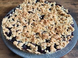 Tarte crumble aux myrtilles