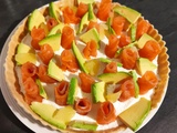 Tarte saumon fumé avocat