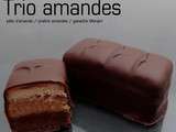 Chocolats fins : trio d'amandes