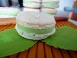 Macarons au sésame et thé vert