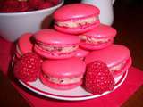 Macarons aux framboises