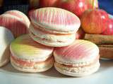 Macarons aux mini pommes roses