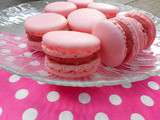 Macarons rose fraise