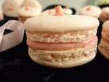 Macarons  ruban rose 