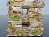 Nougat tendre pistaches et amandes