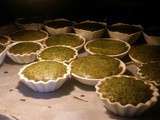 Mini quiches soufflées  le plein de vert  au chèvre (sans pâte)