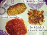 { Salé } Terre / Mer : Dos de cabillaud, crumble de chorizo, pomme de terre suédoise et compoté tomate oignon chorizo ( rien que ça !) – épisode 1 : le poisson