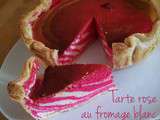 { Sucré } Tarte rose au fromage blanc