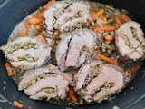 Longe de sanglier (ou de porc) garnie aux herbes