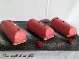 Mini bûche à la framboise