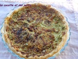 Tarte aux courgettes fleurie et pétales de souci