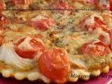 Tartelettes aux tomates cerises, oignons et moutarde