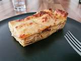 Lasagnes au poulet, jambon fumé et céleri