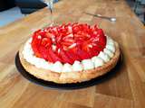 Tarte aux fraises et crème diplomate