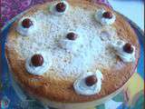 Gâteau magique cerises et amandes