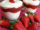 Base des verrines et verrines mascarpone fraises