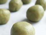 Biscuits mi-cuits au matcha et choco-noisette