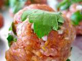 Boulettes de Merguez maison et Hummus Sabra