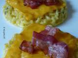 Galettes de coquillettes-bacon