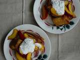 Opération « On vide les placards » : brioche perdue aux nectarines et ricotta