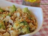 Poêlée de petite épeautre au chou romanesco et amandes