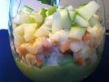 Verrine Avocat Pomme et Surimi