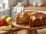 Délice pomme-poire : le gâteau ultra facile parfait pour vos goûters frais
