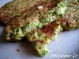 Petites galettes de courgettes au Gorgonzola