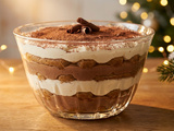 Tiramisu lait chocolat et crème de marrons : recette facile