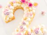 Number Cake Licorne rose