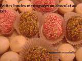 Boules meringuées chocolat au lait