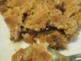 Crumble pomme chocolat au lait cannelle