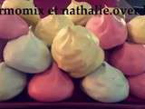 Meringues en couleurs