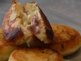 Beignets de Pommes de terre fourrés aux cubes de jambon et fromage vache qui rit