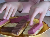 Bouchées aux amandes en coque au chocolat