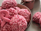 Boule de à noix de coco rose pour octobre rose