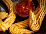 Churros Salés au pesto tomate